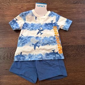 Carter's 2 piece 12 month Baby Boy Outfit Brand New